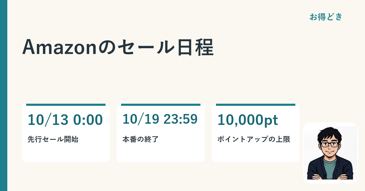 Amazonのセール日程
